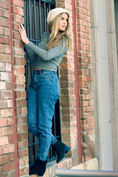 Skinny Fit Women’s Jeans, High-Rise, Light Blue
